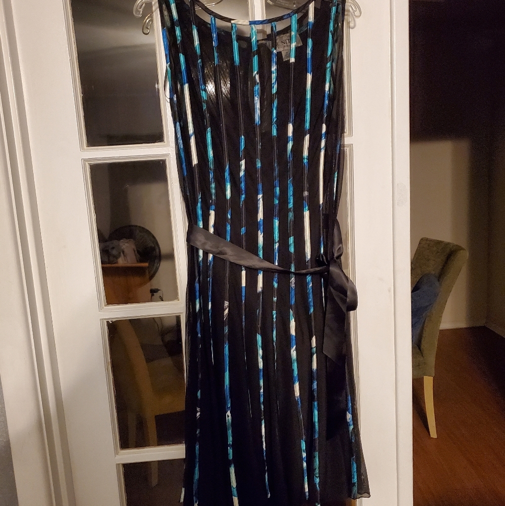 Tank dress with Mesh Overlay